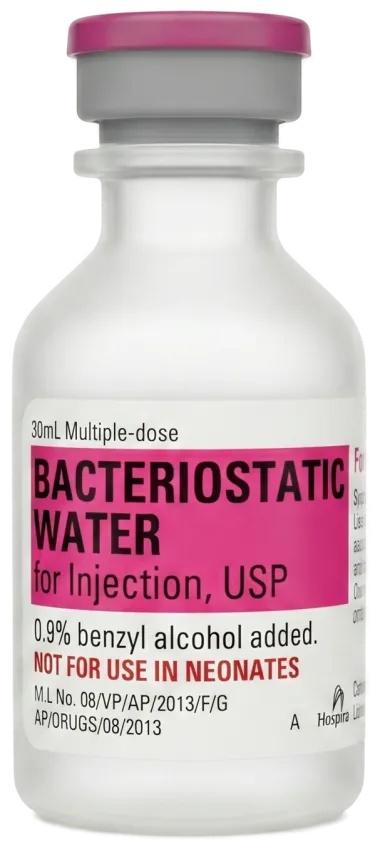 Bacteriostatic Water research reference standard vial