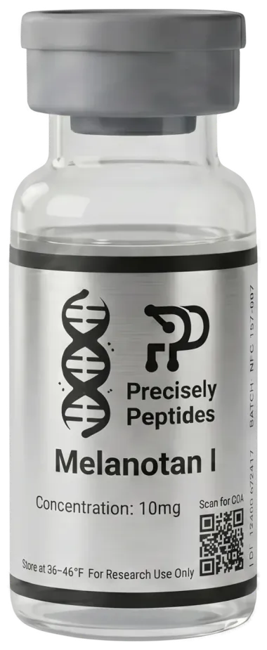 Melanotan I research reference standard vial