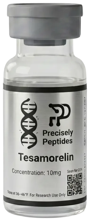 Tesamorelin research reference standard vial