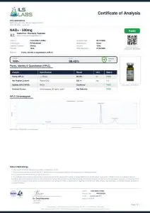 Certificate of Analysis