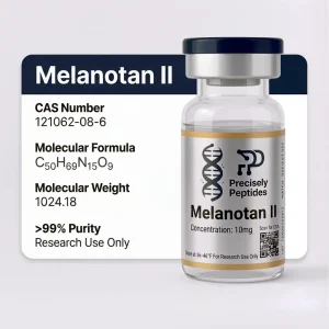 Melanotan II research reference standard vial