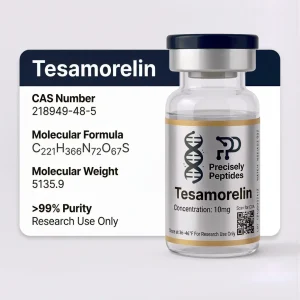 Tesamorelin research reference standard vial