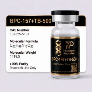 BPC-157+TB-500 Black Label vial and product label