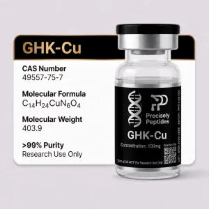 GHK-Cu research reference standard vial