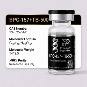 BPC-157+TB-500 Black Label vial and product label